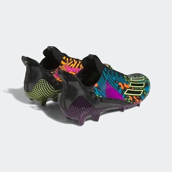 Adidas Adizero Spark 12.0 Men Size 12 Mismatch Football Cleats Neon GV9087 NEW